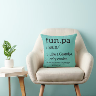 Funpa Like A Grandpa Only Cooler Throw Pillow