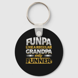 Funpa Like A Regular Grandpa Funny Grandpa Gift Keychain