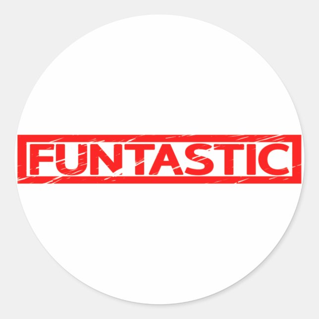 Funtastic Stamp Classic Round Sticker (Front)