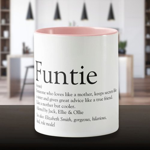 Funtie Aunt Auntie Definition Saying Funny Mug