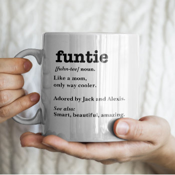 Funtie Definition - Customizable Coffee Mug by freshpaperie at Zazzle