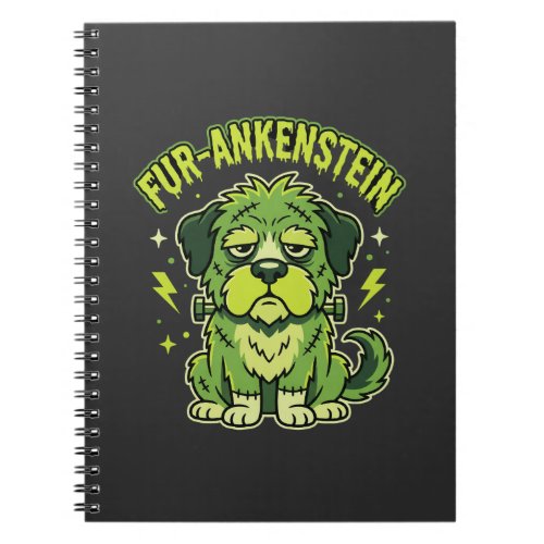 Fur-Ankenstein Funny Frankenstein Dog Halloween Notebook