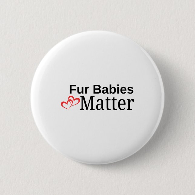 Fur Babies Sticker  Button (Front)