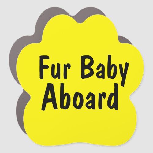 Fur Baby Aboard Car Magnet