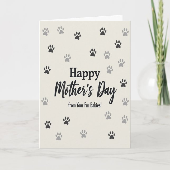 Fur Baby Mothers Day Card (Front)