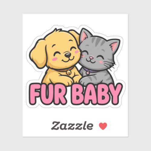 Fur Baby Puppy Kitten Sticker