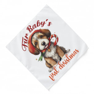 Fur Baby's First Christmas - Pet Bandana