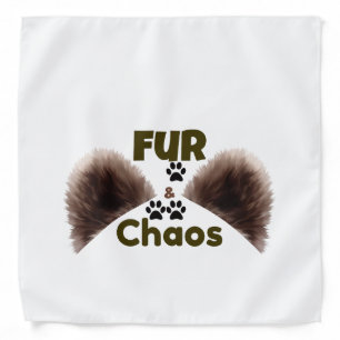 Fur & Chaos Funny Pet Bandana