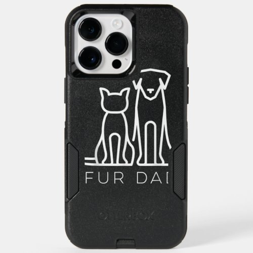 Fur Dad Pet Lover Cat Dog Daddy Husband  Fathers D OtterBox iPhone 14 Pro Max Case