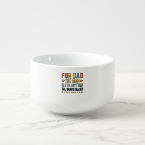 Fur Dad The Snack Dealer Vintage Dog Lover Shirt_1 Soup Mug