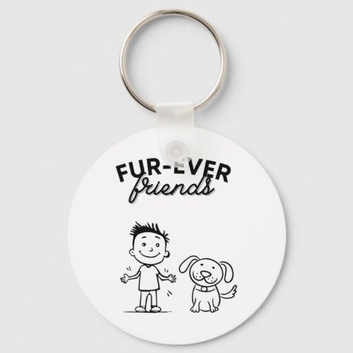 Fur_ever Friends 1  Keychain