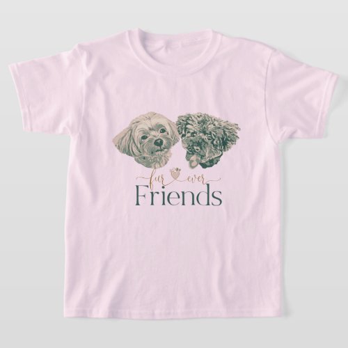 Fur_ever Friends Cute Dogs T_Shirt