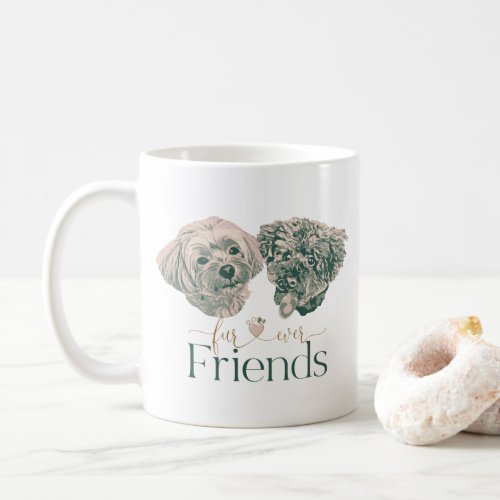 Fur_ever Friends Cute Dogs Tote Bag Coffee Mug