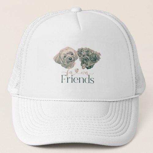 Fur_ever Friends Cute Dogs Trucker Hat