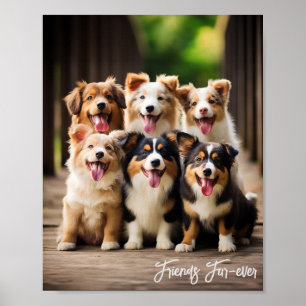 Fur-ever Friends: Cute Puppy Poster