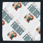 Fur‑ever Friends Pet Bandana<br><div class="desc">Celebrate the bond between pets and people with this “Fur‑ever Friends” pet bandana. Featuring a cheerful illustration of a child hugging a fluffy dog with bold, colorful lettering, this design highlights friendship, affection, and the joy of furry companions. Soft, durable, and comfortable, it’s perfect for everyday wear, photo shoots, or...</div>