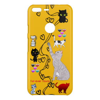 Fur-ever Yours Cat Phone Case - Yellow