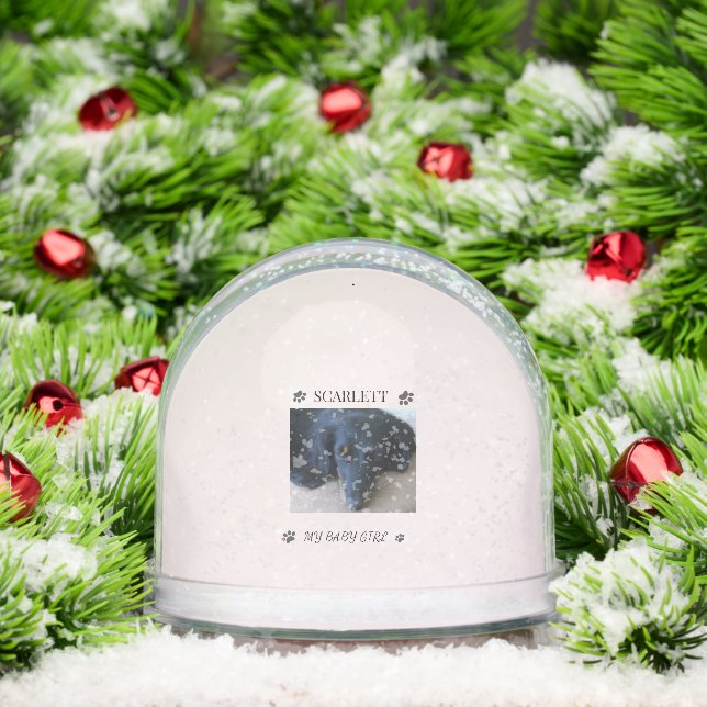 Fur-filled Sunshine Holiday Tribute Snow Globe (Christmas)