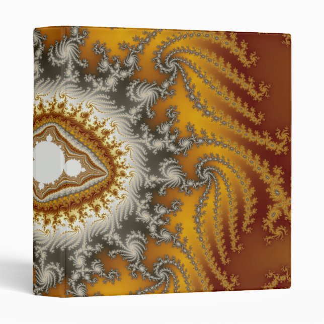 Fur - Fractal 3 Ring Binder (Front/Spine)