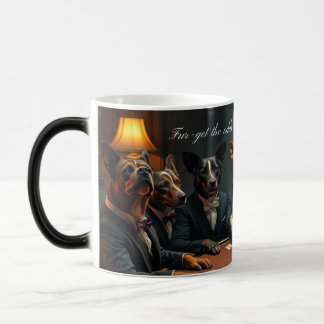 Fur-get the Odds – Magical Morphing Poker Dogs Mug