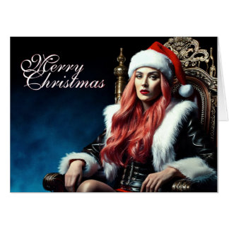 Fur & Leather Diva – Merry Christmas Card