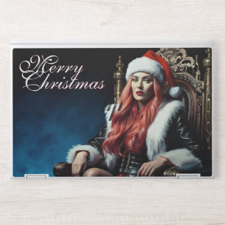 Fur & Leather Diva – Merry Christmas HP Laptop Skin
