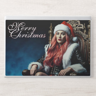 Fur & Leather Diva – Merry Christmas HP Laptop Skin