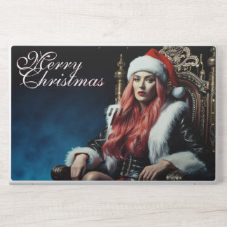 Fur & Leather Diva – Merry Christmas HP Laptop Skin