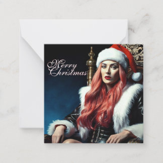 Fur & Leather Diva – Merry Christmas Note Card
