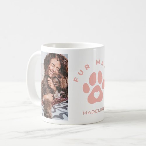 Fur Mama Dog Photo Collage Coffee Mug Cup