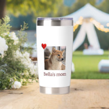 Fur Mama Love – Cute Dog Photo Water Bottle