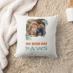 Fur Mom Dog Cat Cute Trendy Fun Throw Pillow