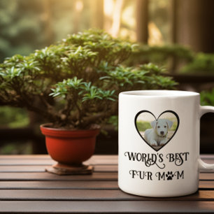 Fur Mom Dog Photo Coffee Mug