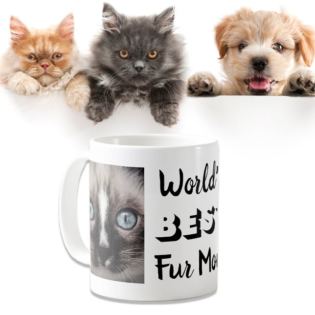 Fur Mom Personalized Photos Coffee Mug (Creator Uploaded)