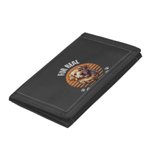 Fur Real � World�s Best Dog Dad Golden Retriever Tri-fold Wallet