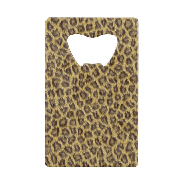 Fur texture credit card bottle opener (Front)