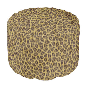 Fur texture pouf