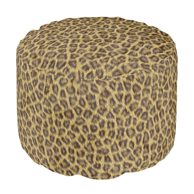 Fur texture pouf (Angled Front)