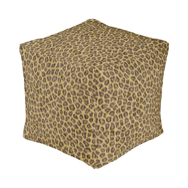 Fur texture pouf (Angled Front)