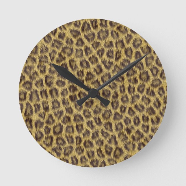 Fur texture round clock (Front)