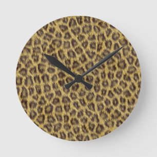 Fur texture round clock
