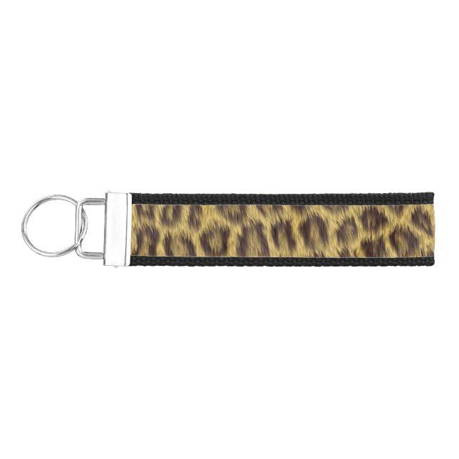 Fur texture wrist keychain (Keys on Left)