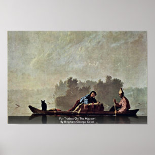 Fur Traders On The Missouri Poster