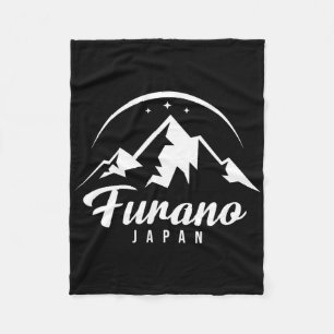 Furano Japan Ski Resort Skiing Snowboarding  Fleece Blanket