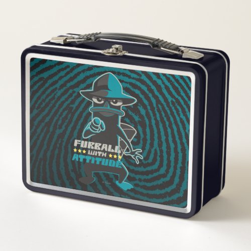 Furball With Attitude Metal Lunch Box