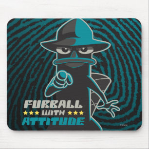 Furball With Attitude Mouse Pad