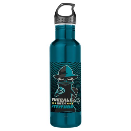 Furball With Attitude Stainless Steel Water Bottle
