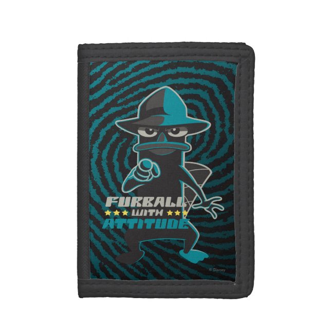 Furball With Attitude Tri-fold Wallet (Front Vertical)