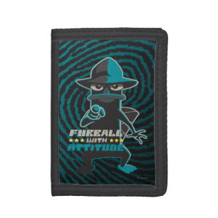 Furball With Attitude Trifold Wallet