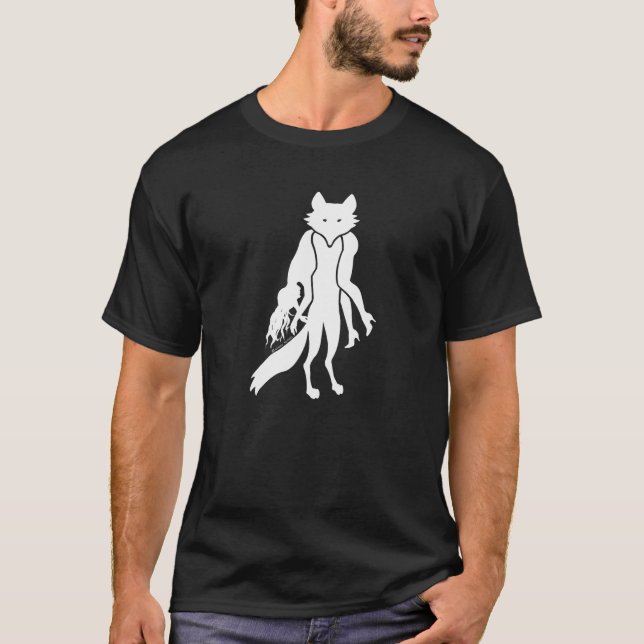 FURBIDDEN FOX MENS BLACK TEE no fur (Front)